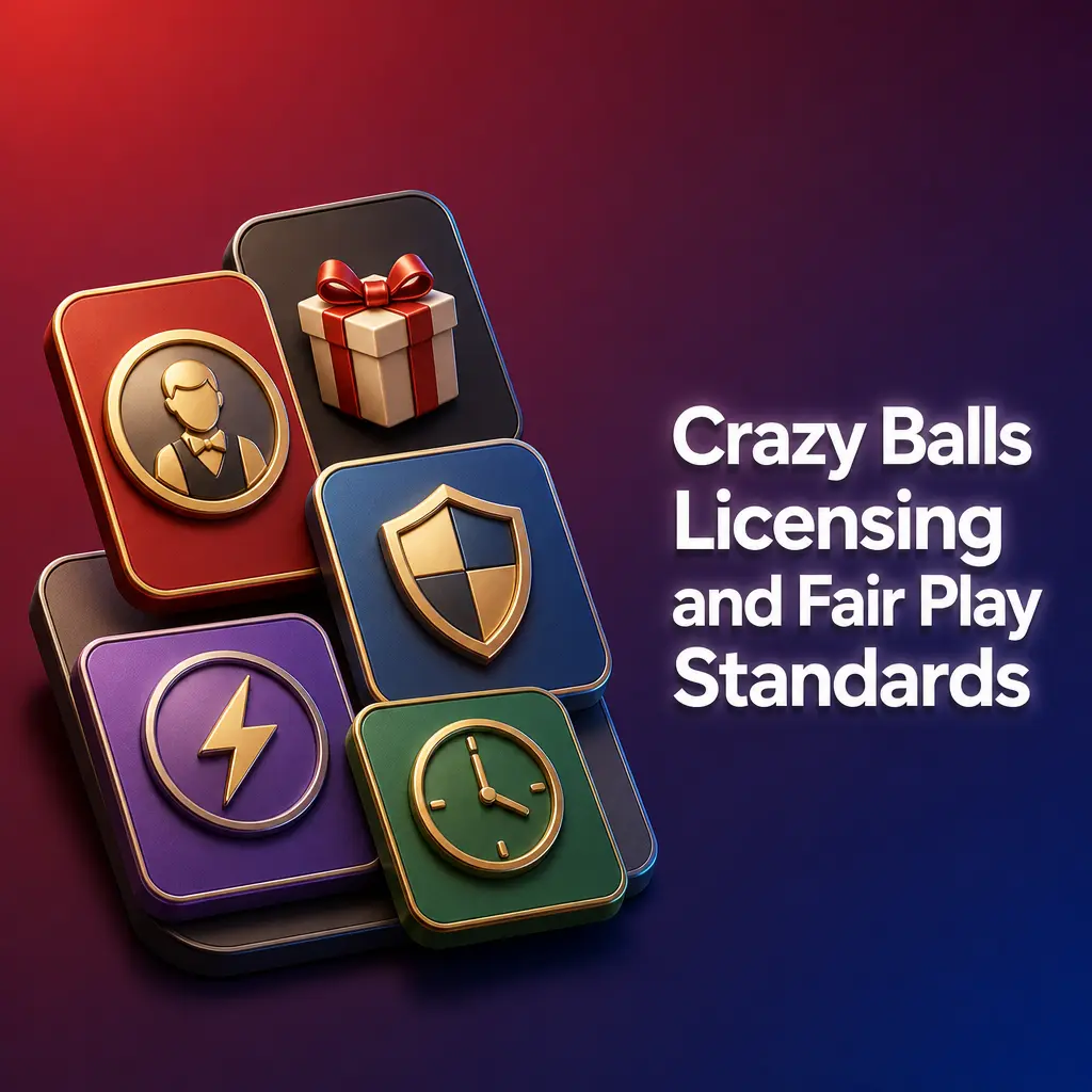 Crazy Balls certified fair draw and licensing badges