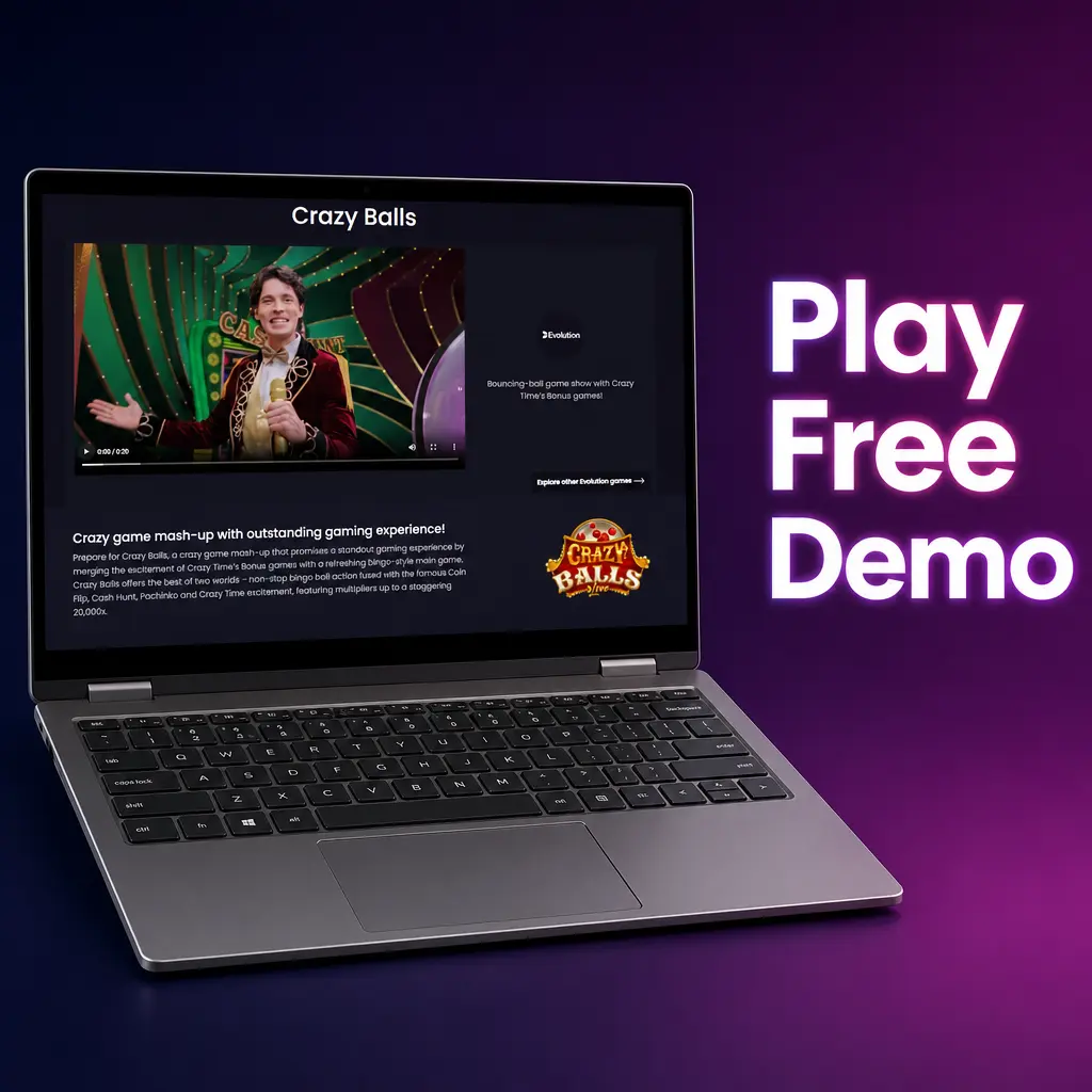 Free demo table for Crazy Balls at RajaBets