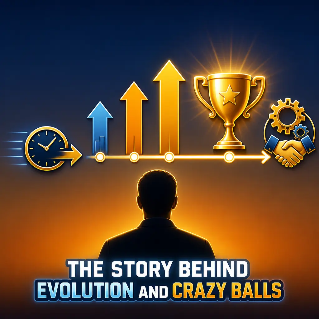 Evolution live casino studio featuring the Crazy Balls game show